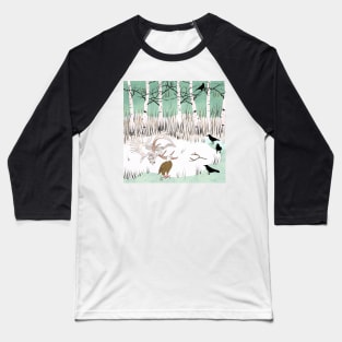 The Dead of Winter - Birch Tree Scavengers Baseball T-Shirt